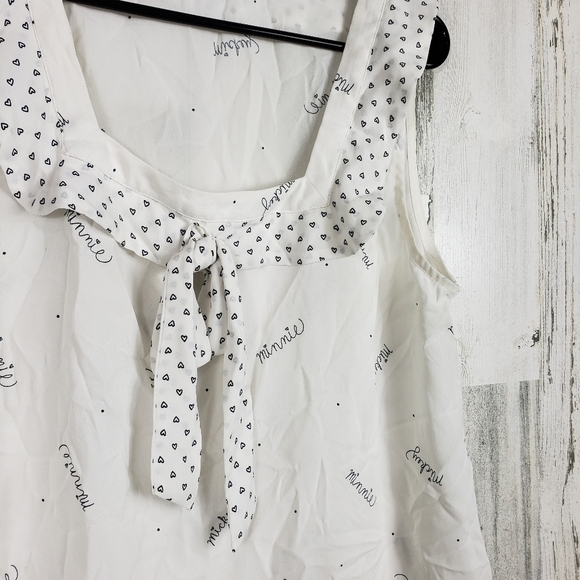 LC Lauren Conrad Disney Minnie and Mickey mouse tank top blouse size sma… - Picture 2 of 10